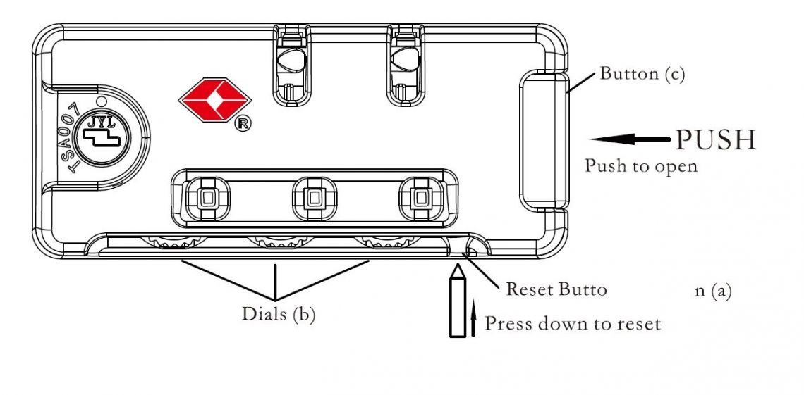 Tripp suitcase lock top broken